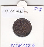 S21-N01-0022 Australia 2 Cents VF  1974 KM63