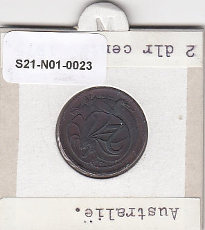 S21-N01-0023 Australië 2 Cent ZFR 1975 KM63