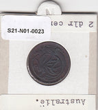 S21-N01-0023 Australië 2 Cent ZFR 1975 KM63