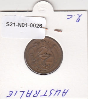 S21-N01-0026 Australia 2 Cents VF  1978 KM63