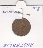 S21-N01-0026 Australia 2 Cents VF  1978 KM63