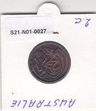 S21-N01-0027 Australië 2 Cent ZFr. 1980 KM63