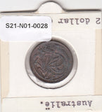 S21-N01-0028 Australia 2 Cents VF  1981 KM63