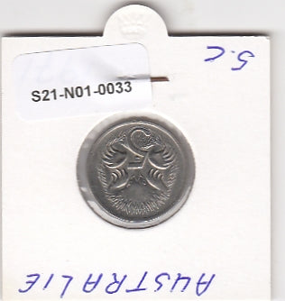 S21-N01-0033 Australië 5 Cents ZD 1971 KM64