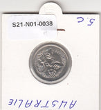 S21-N01-0038 Australia 5 Cents VF  1977 KM64