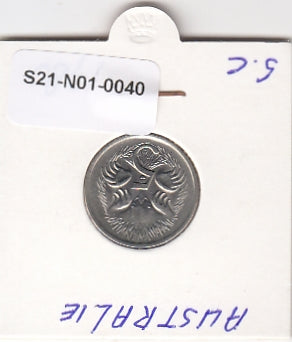 S21-N01-0040 Australië 5 Cents ZFR 1980 KM64