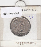 S21-N01-0045 Australië 10 Cent ZFr 1966 KM65