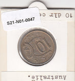 S21-N01-0047 Australia 10 Cents VF  1968 KM65