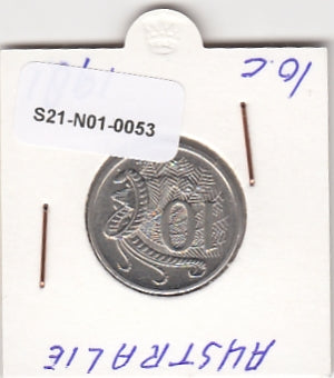 S21-N01-0053 Australia 10 Cents VF  1981 KM65