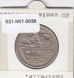 S21-N01-0058 Australië 20 Cent ZG 1970 KM66