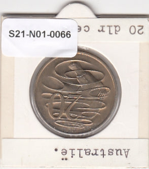 S21-N01-0066 Australia 20 Cents VF  1980 KM66