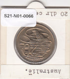 S21-N01-0066 Australia 20 Cents VF  1980 KM66
