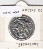 S21-N01-0067 Australia 20 Cents VF  1981 KM66