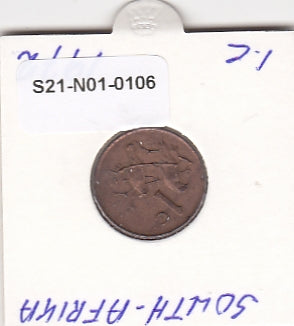 S21-N01-0106 South Africa 1 Cent VF  1972 KM82   Suid-South