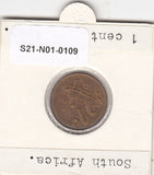 S21-N01-0109 Zuid-Afrika 1 Cent Zeer Fraai 1983 KM82 Zuid-Afrika