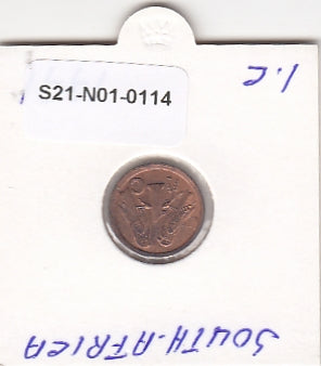 S21-N01-0114 South Africa 1 Cent VF  1991 KM132   South-Suid