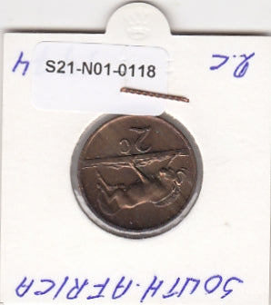 S21-N01-0118 Zuid-Afrika 2 Cents Pr. 1974 KM83 Zuid