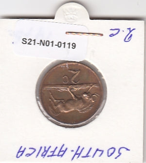 S21-N01-0119 South Africa 2 Cents VF  1975 KM83   South-Suid