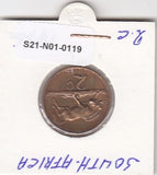 S21-N01-0119 South Africa 2 Cents VF  1975 KM83   South-Suid