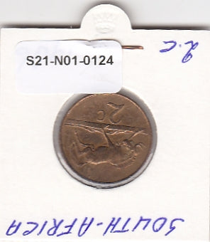 S21-N01-0124 Zuid-Afrika 2 Cent Zeer Fraai 1986 KM83 Zuid-Zuid