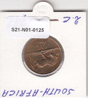 S21-N01-0125 South Africa 2 Cents VF  1987 KM83   South-Suid