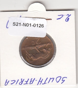 S21-N01-0126 Zuid-Afrika 2 Cents Pr 1988 KM83 Zuid-Suid