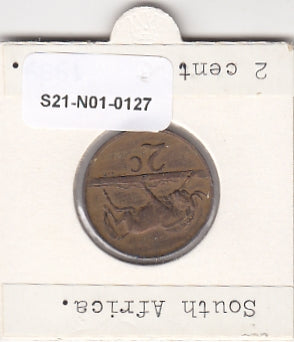 S21-N01-0127 Zuid-Afrika 2 Cent Zeer Fraai 1989 KM83 Zuid-Zuid