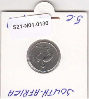 S21-N01-0130 South Africa 5 Cents VF  1968 KM76.1   South-Suid