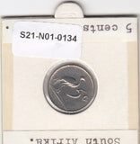 S21-N01-0134 South Africa 5 Cents VF  1981 KM84   Suid-South