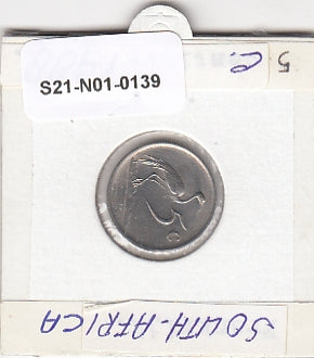 S21-N01-0139 Zuid-Afrika 5 Cents ZD  1988 KM84   Zuid-Afrika