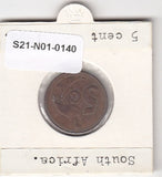 S21-N01-0140 Zuid-Afrika 5 Cents ZD 1990 KM134 Zuid-Suid