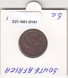 S21-N01-0141 Zuid-Afrika 5 Cents ZD  1991 KM134   Zuid-Suid