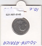 S21-N01-0143 Zuid-Afrika 10 Cent ZFr 1965 KM68.1 Zuid-Suid