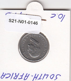 S21-N01-0146 Zuid-Afrika 10 Cent ZFr 1976 KM94 Zuid