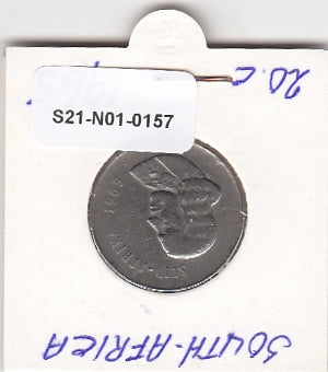 S21-N01-0157 Zuid-Afrika 20 cent ZG 1965 KM69.2 Suid-South