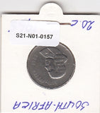 S21-N01-0157 Zuid-Afrika 20 cent ZG 1965 KM69.2 Suid-South