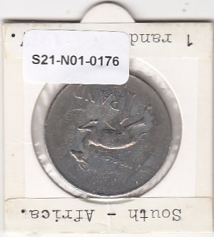 S21-N01-0176 South Africa 1 Rand VF  1977 KM88a   Suid-South