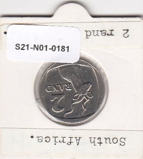 S21-N01-0181 South Africa 2 Rand VF  1990 KM139   Suid-South