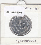 S21-N01-0203 Indonesië 10 Rupiah XF 1979 KM44