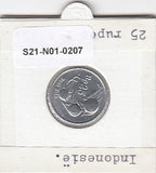 S21-N01-0207 Indonesia 25 Rupiah XF 1995 KM55
