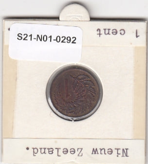 S21-N01-0292 Nieuw-Zeeland 1 Cent ZFr 1967 KM31