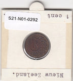 S21-N01-0292 Nieuw-Zeeland 1 Cent ZFr 1967 KM31