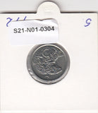 S21-N01-0304 Nieuw-Zeeland 5 Cent Zeer Fraai 1972 KM34.1