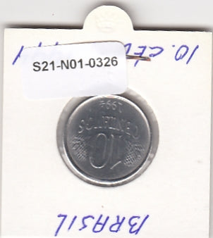 S21-N01-0326 Brazil 10 Centavos VF 1994 KM633