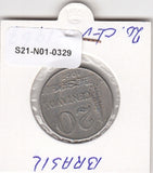 S21-N01-0329 Brazil 20 Centavos VF 1967 KM579