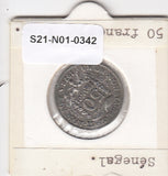 S21-N01-0342 Western African States 50 Francs VF 1972 KM6