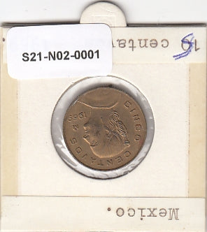 S21-N02-0001 Mexico 5 Centavos ZFR 1969 KM426