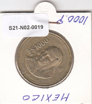 S21-N02-0019 Mexico 1000 Pesos VF 1988 KM536