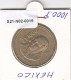S21-N02-0019 Mexico 1000 Pesos VF 1988 KM536