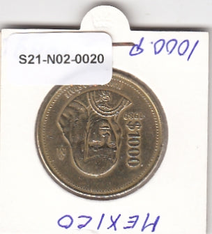 S21-N02-0020 Mexico 1000 Pesos ZFR 1989 KM536